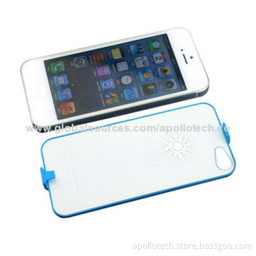 Battery Covers for iPhone 5/5S, with 2,600mAh Real Capacity, A -Grade Battery, 127.5*58.5*7.5mm, 60g